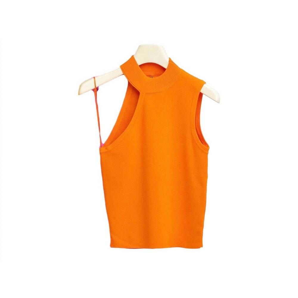 NEW YACHT CLUB ACCESS women's side-eye top in orange